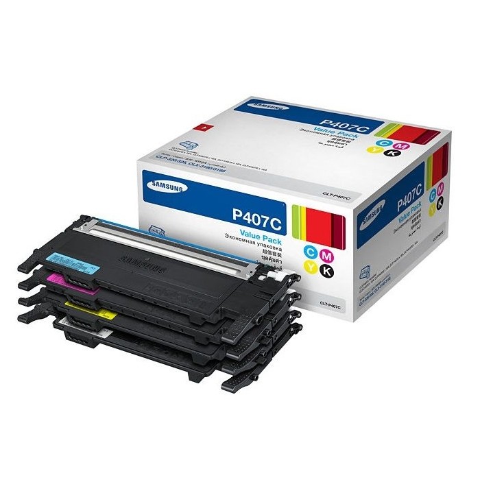 Samsung CLT-P407C Value Pack Toner Cartridge