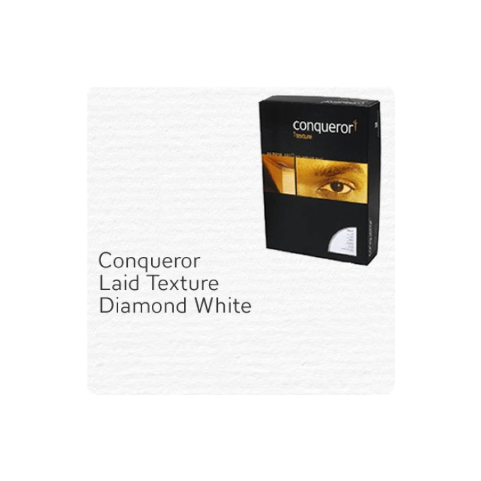 Conqueror Paper, A4, 100gsm, Diamond White, Laid Finish, 500sh/pack