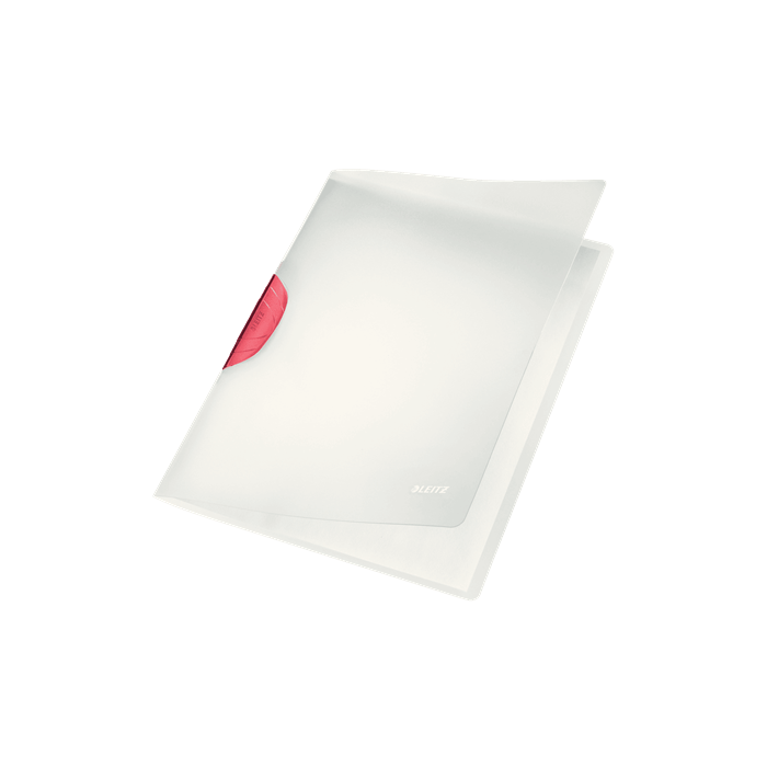 Leitz Color Clip Folder A4 Red Clip