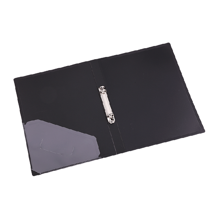 Deli E38150 2-O Ring Binder (Black)