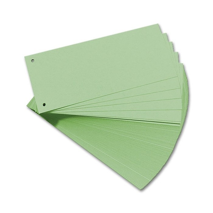 Cardboard File Divider Green 100pcs/pack