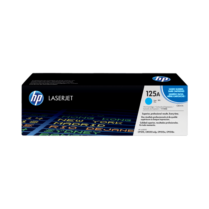 HP 125A Cyan Original LaserJet Toner Cartridge (CB541A)