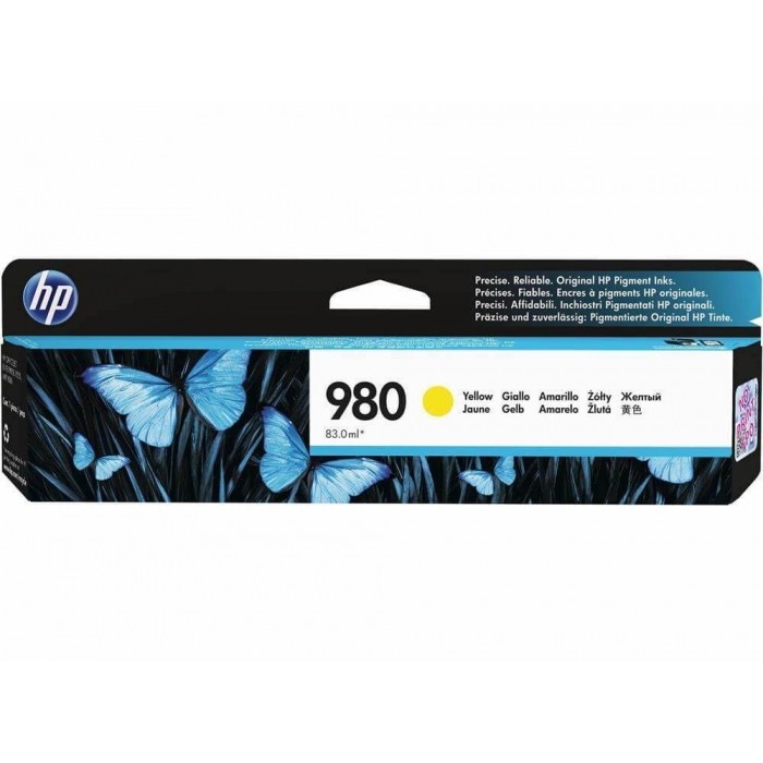 HP 980 Yellow Original Ink Cartridge (D8J09A)