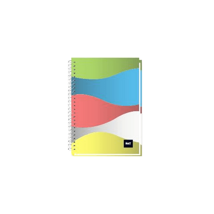 Spiral Hard Cover Notebook, Single Ruled, 100 Sheets, A4